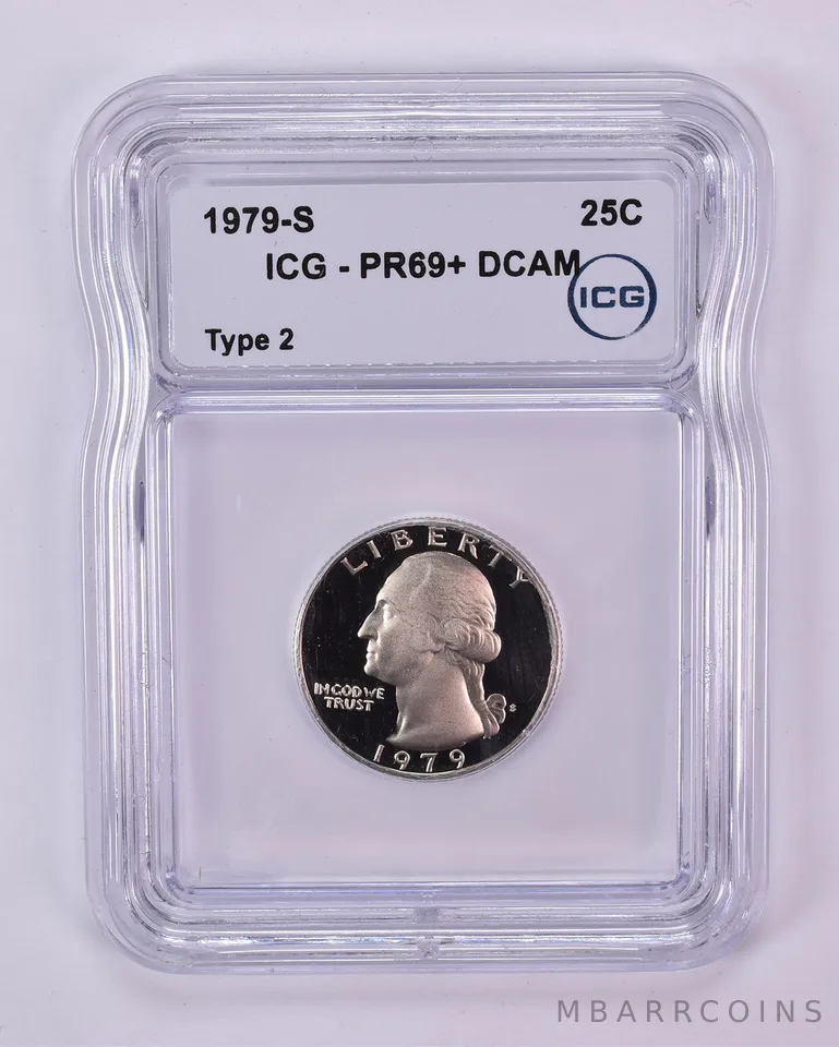 1979-S Washington Quarter Type 2 PR69+ DCAM ICG