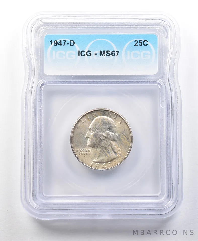 1947-D Washington Quarter MS67 ICG *0061