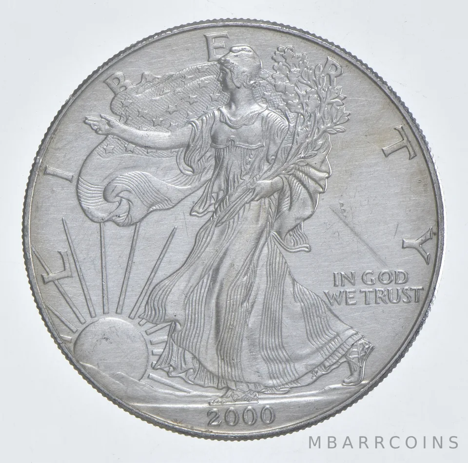 Better Date 2000 American Silver Eagle 1 Troy Oz .999 Fine Silver *200