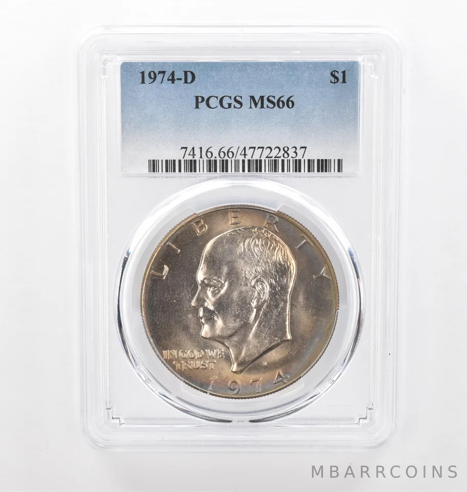 1974-D Eisenhower $1 MS66 PCGS Beautiful Tone *2210