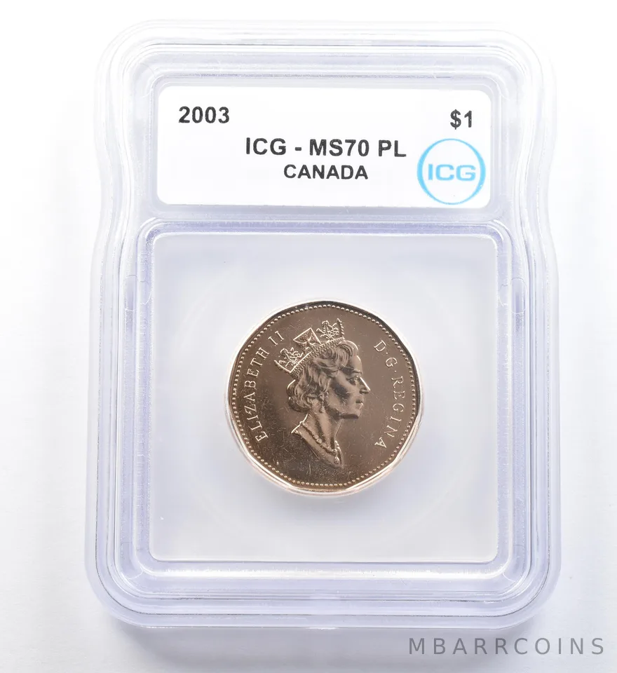 2003 Canada 1 Dollar Loon MS70 PL ICG a1117