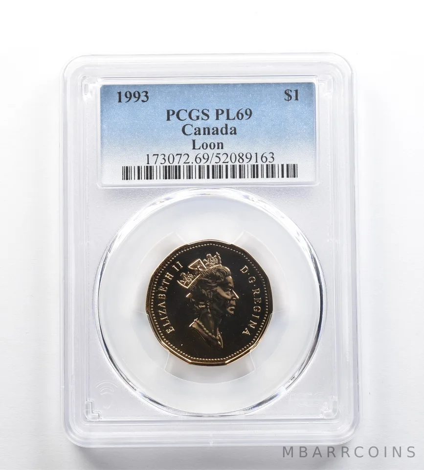 1993 Canada 1 Dollar Loon PL69 PCGS *9203