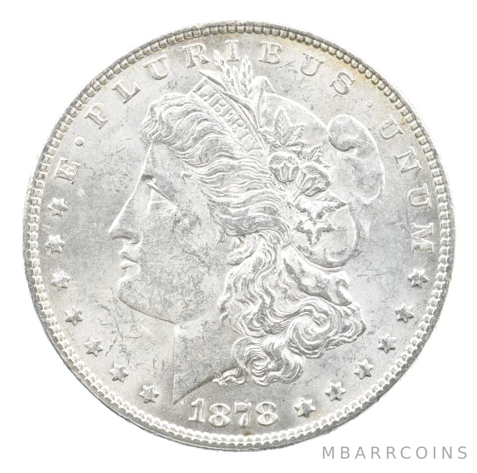 1878 7TF Morgan Silver Dollar Reverse Of 78 a1843