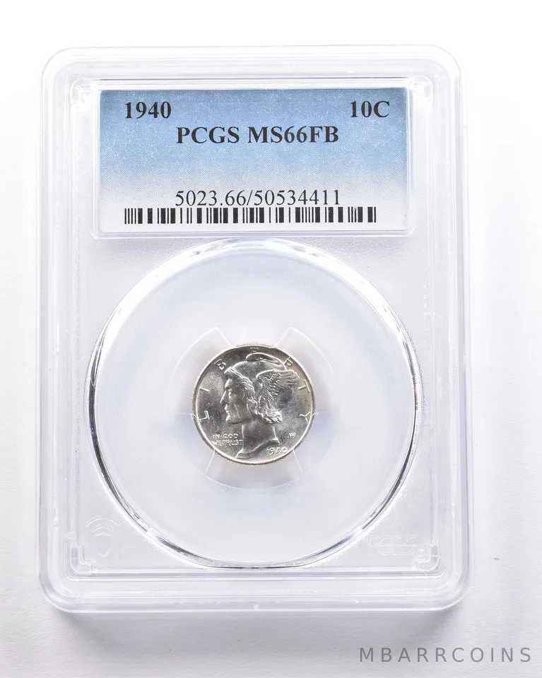 1940 Mercury Dime MS66 FB PCGS *4605