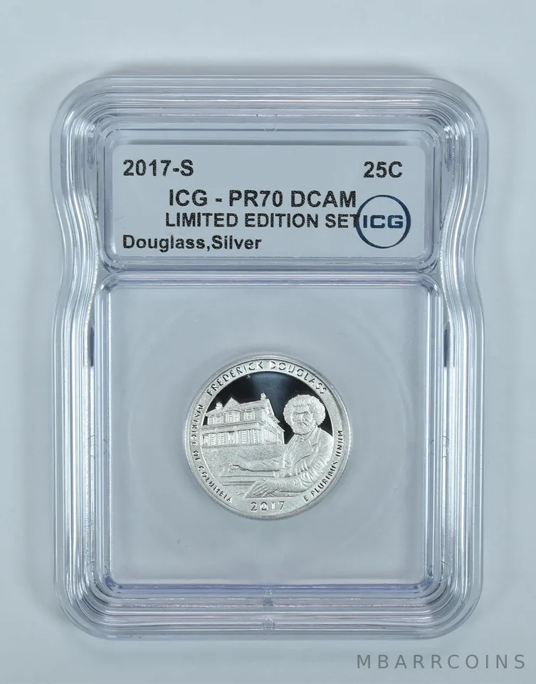 2017-S ATB Quarter Frederick Douglass Silver Limited Edition PR70 DCAM ICG