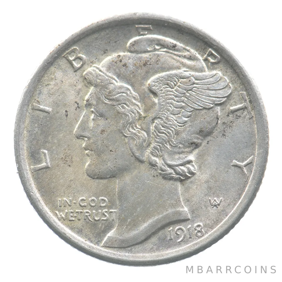 1918 Mercury Dime *4514