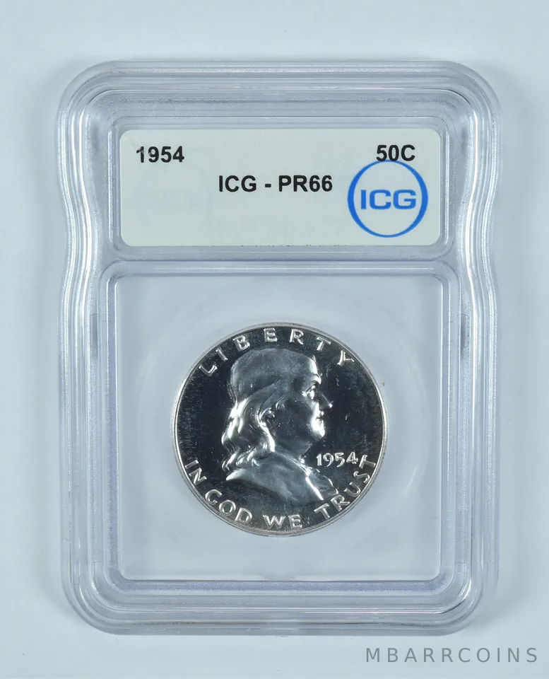 1954 Franklin Half Dollar PR66 ICG