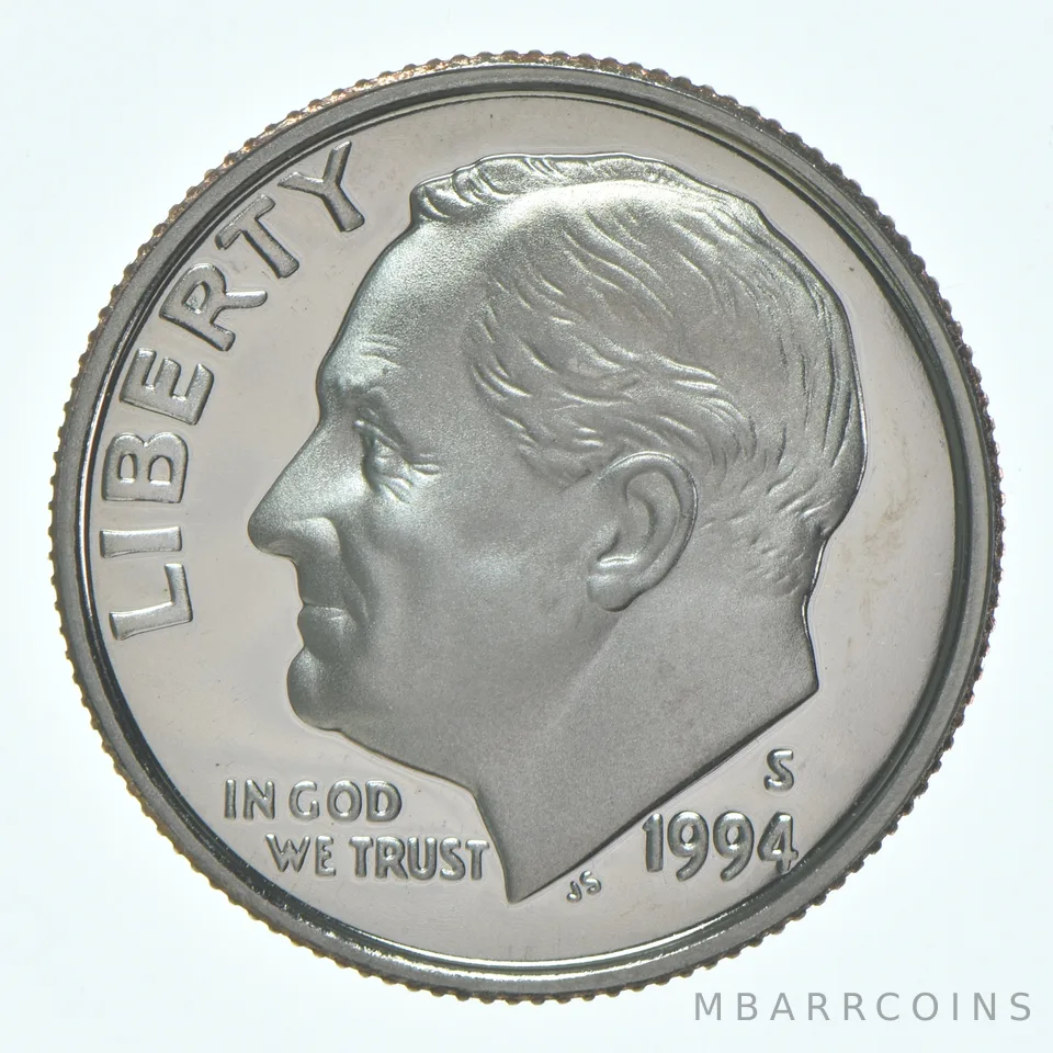 1994-S Roosevelt Dime CLAD Proof