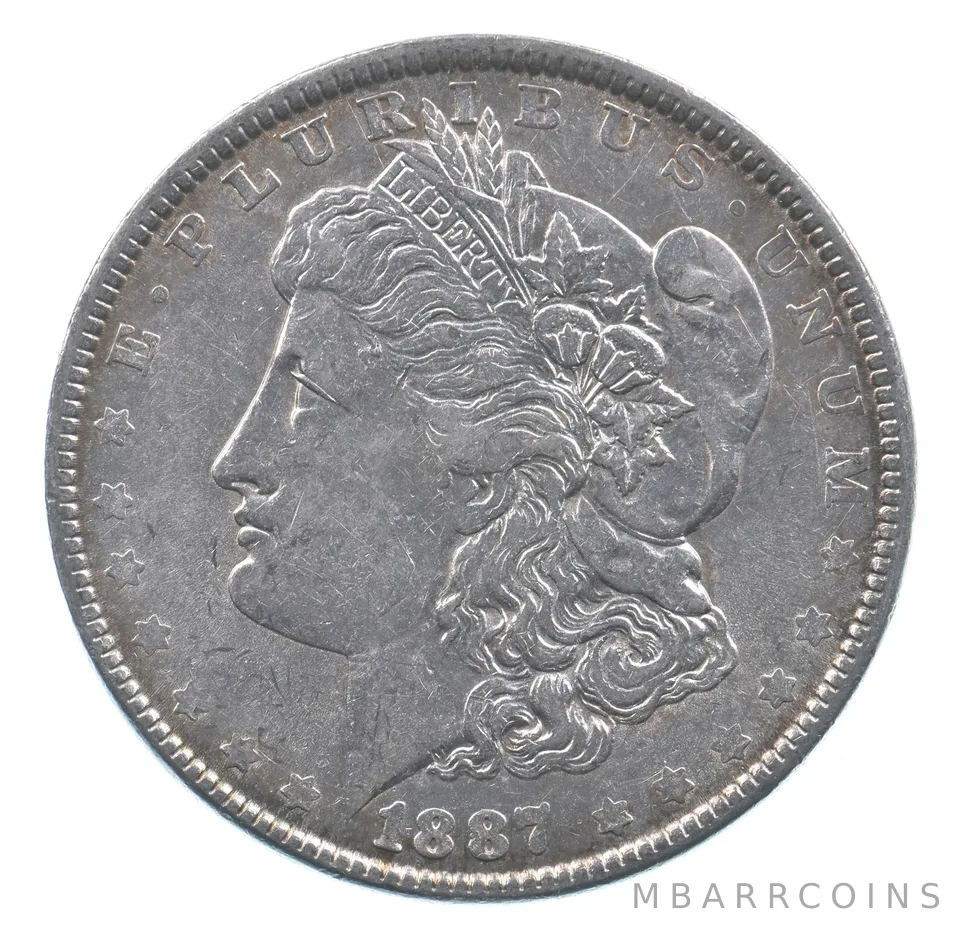 Better 1887 Morgan Silver Dollar - 90% US Coin - Nice Coin *496