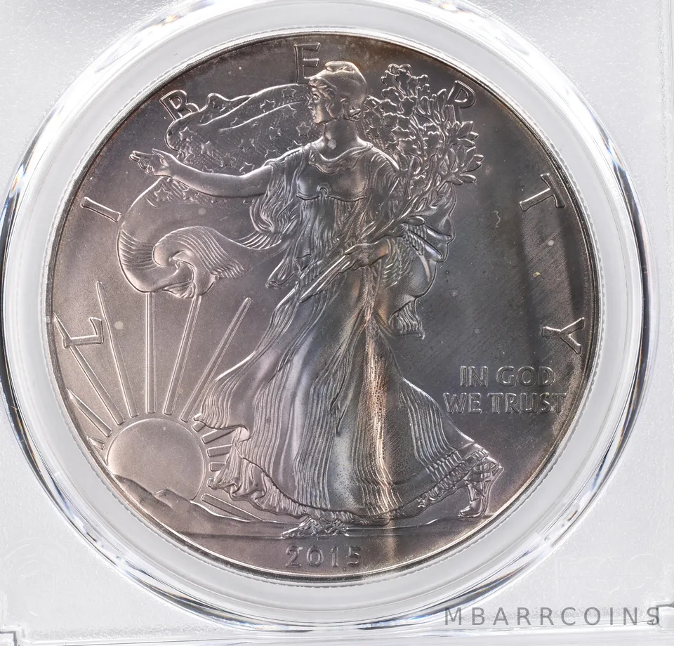 2015 American Silver Eagle MS68 PCGS Beautiful Tone *1203