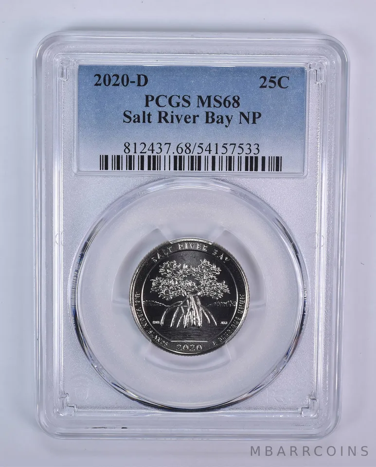 2020-D Washington Quarter ATB Salt River Bay MS68 PCGS