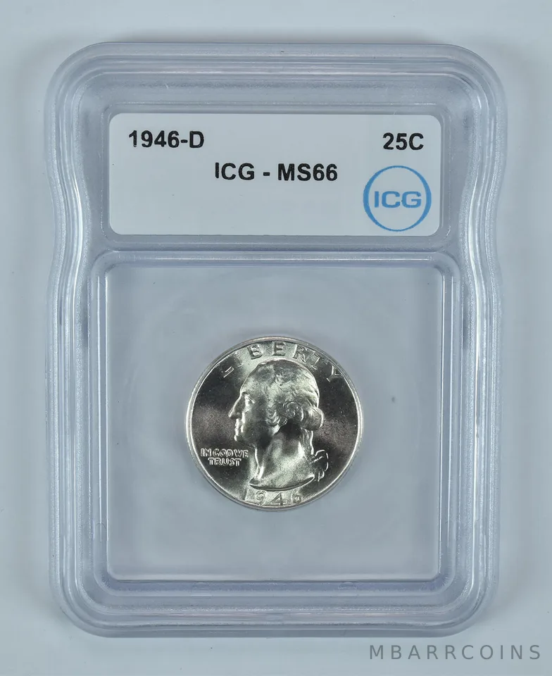 1946-D Washington Quarter MS66 ICG