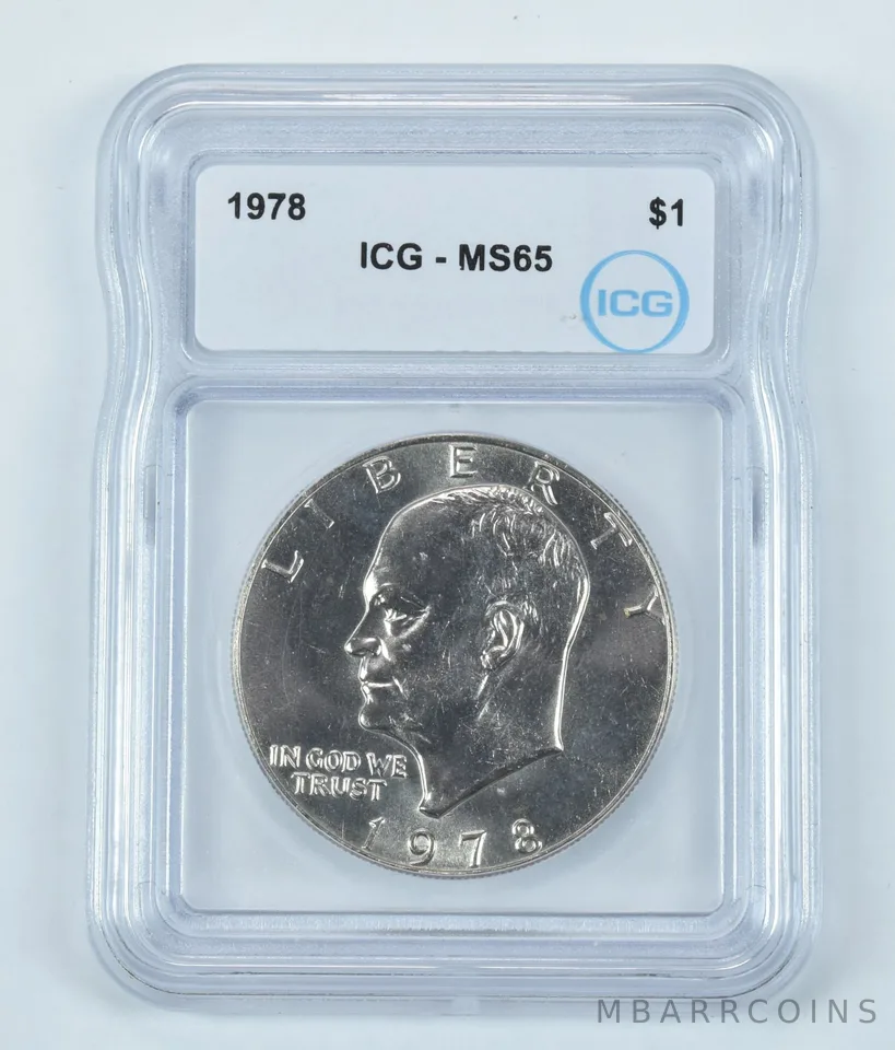 1978 Eisenhower $1 MS65 ICG