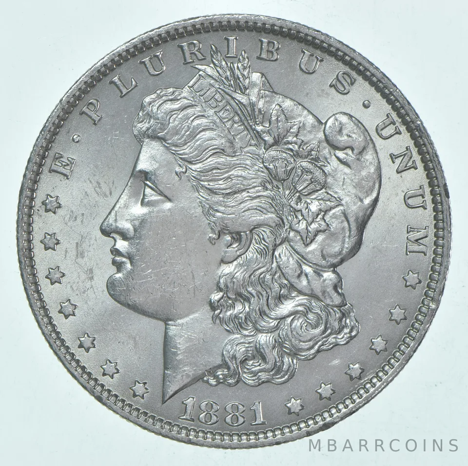 BU/Unc 1881-O Morgan Silver Dollar (1 coin)