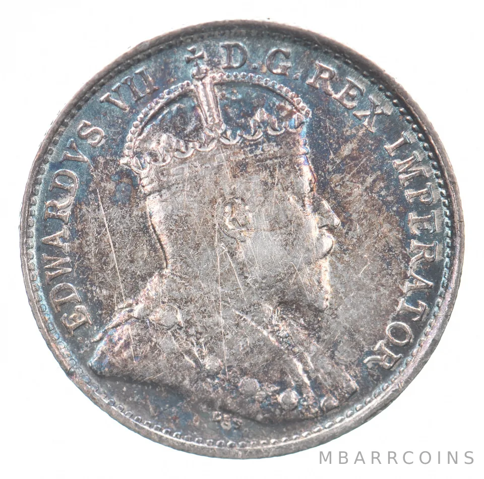 1903 Canada 5 Cents - Toned - Choice *9778