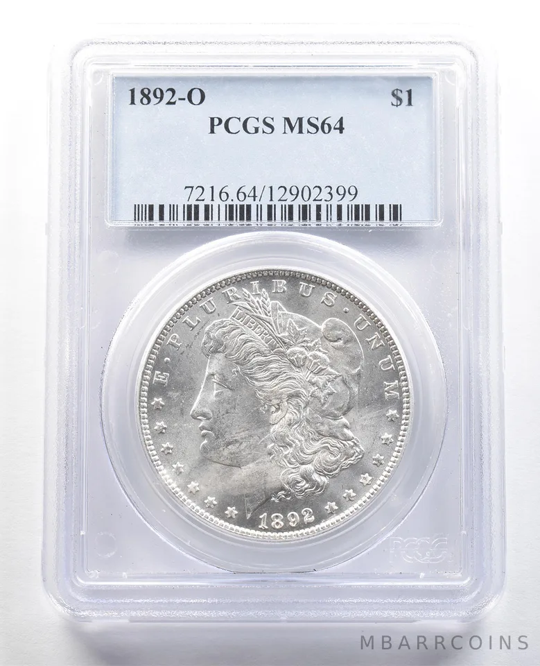 1892-O Morgan Silver Dollar MS64 PCGS *4711