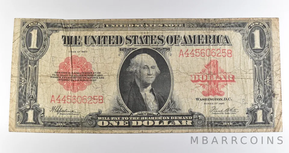 1923 $1 Legal Tender Large Note Red Seal *3582