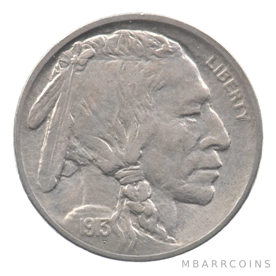 1913-S Indian Head Buffalo Nickel Type 1 *9068