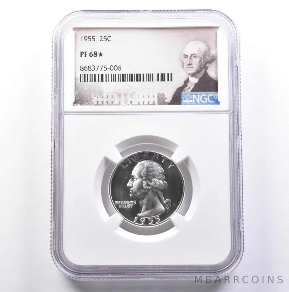 1955 Washington Quarter PF68* STAR NGC *9144