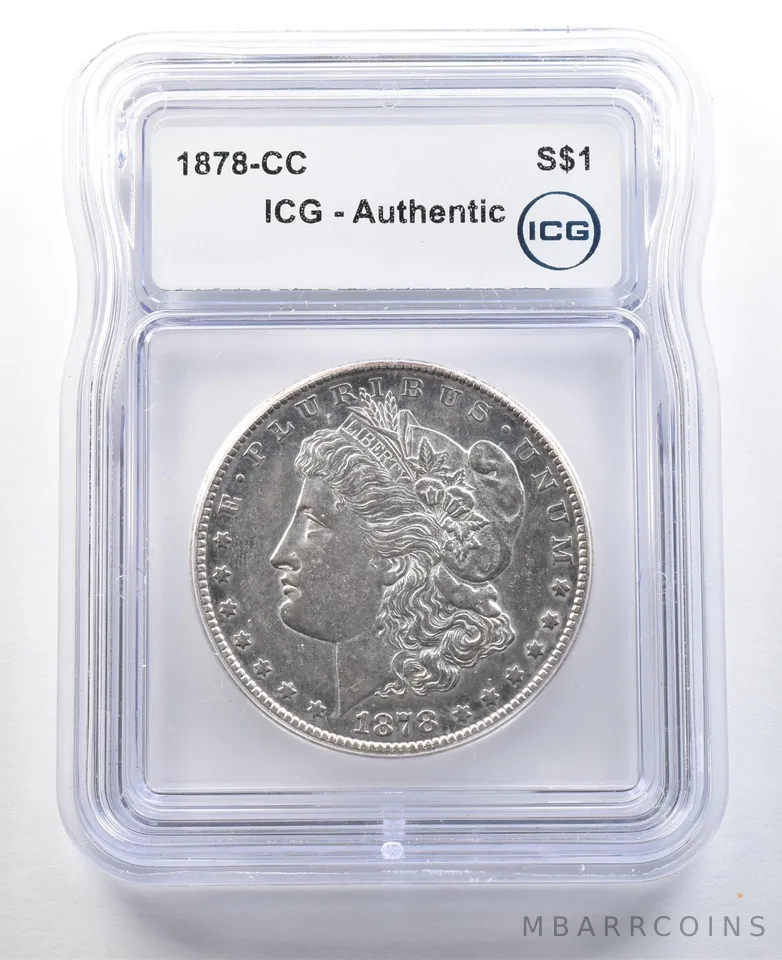 1878-CC Morgan Silver Dollar Authentic ICG *3330