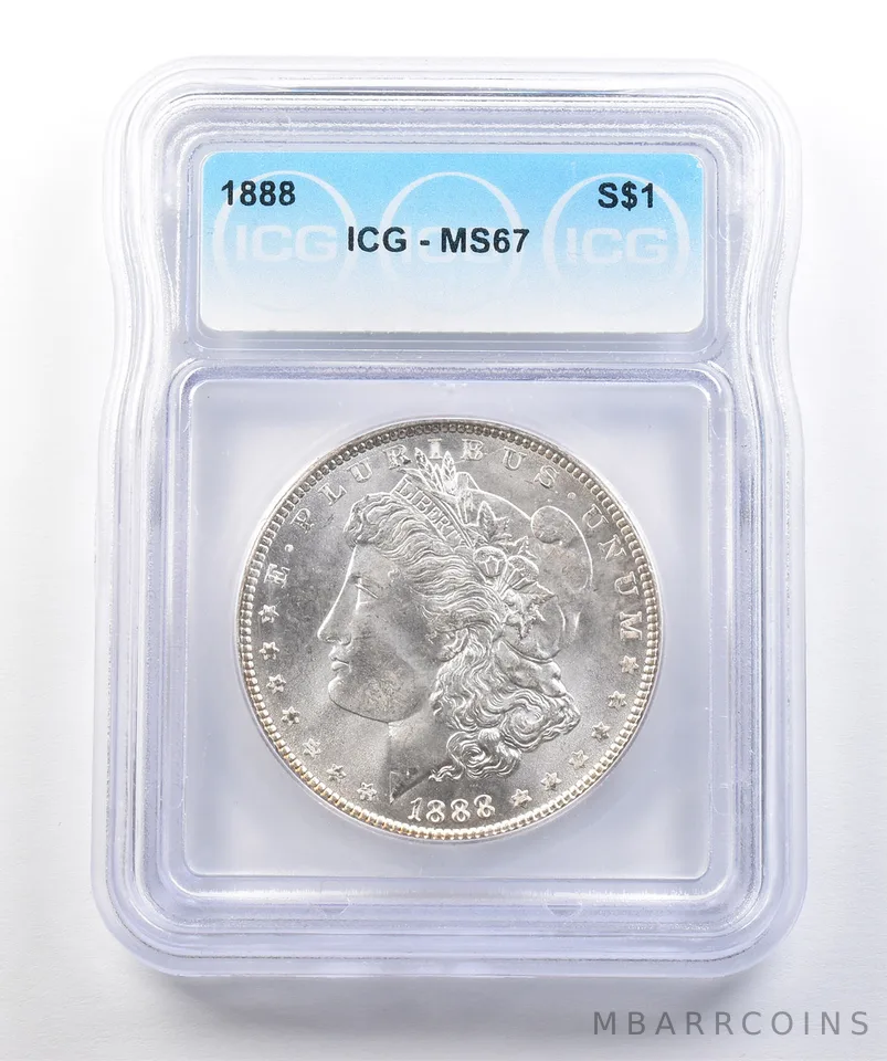 1888 Morgan Silver Dollar MS67 ICG *0433