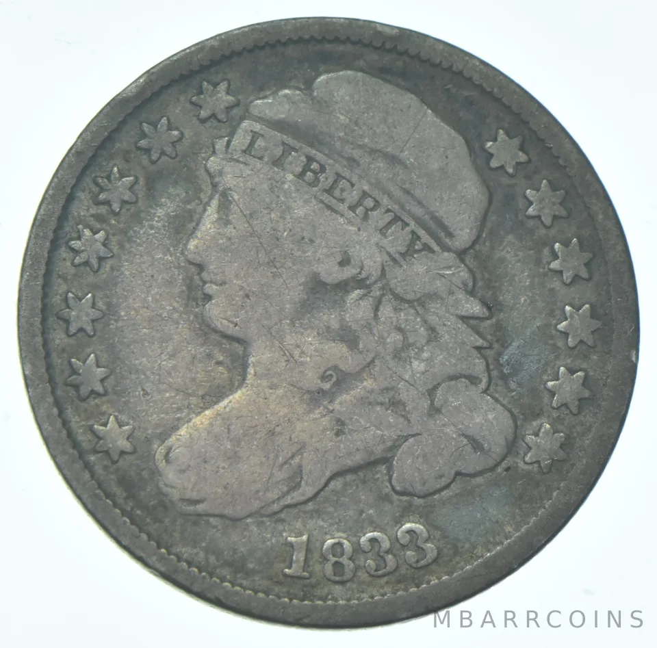 1833 Liberty Cap Dime - CUD Run E1 to A1 a0344