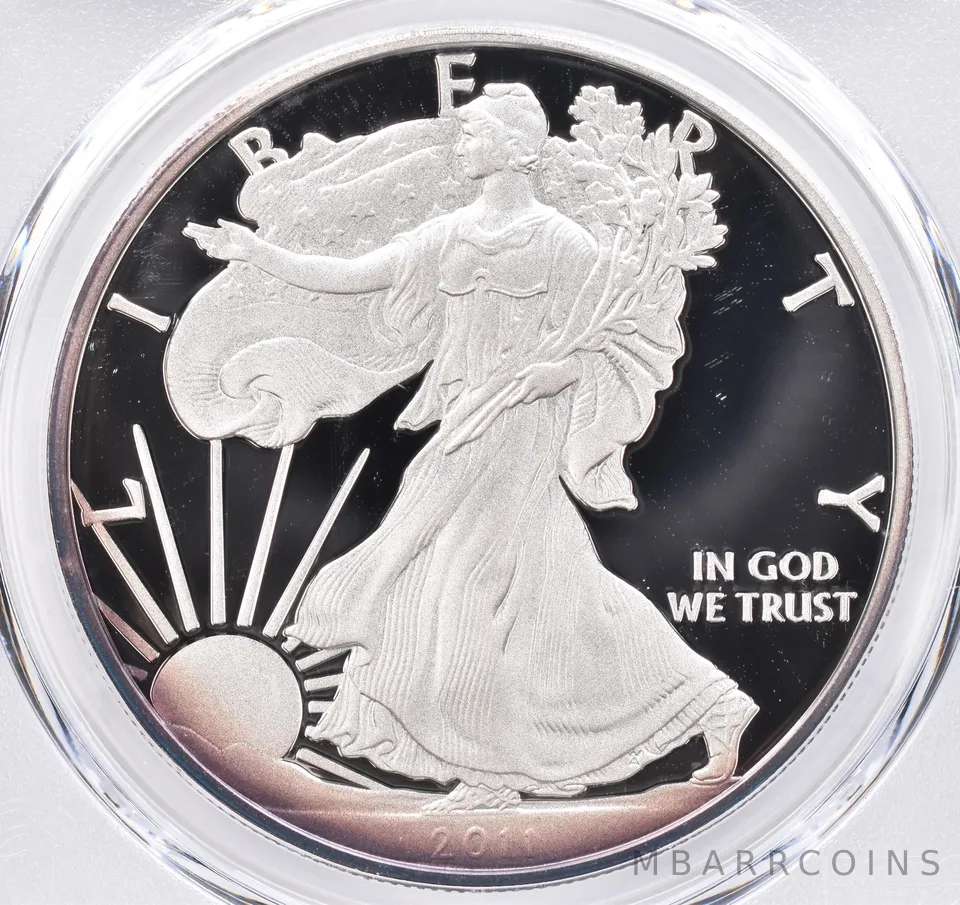 2011-W American Silver Eagle PR70 DCAM PCGS Beautiful Tone *1551