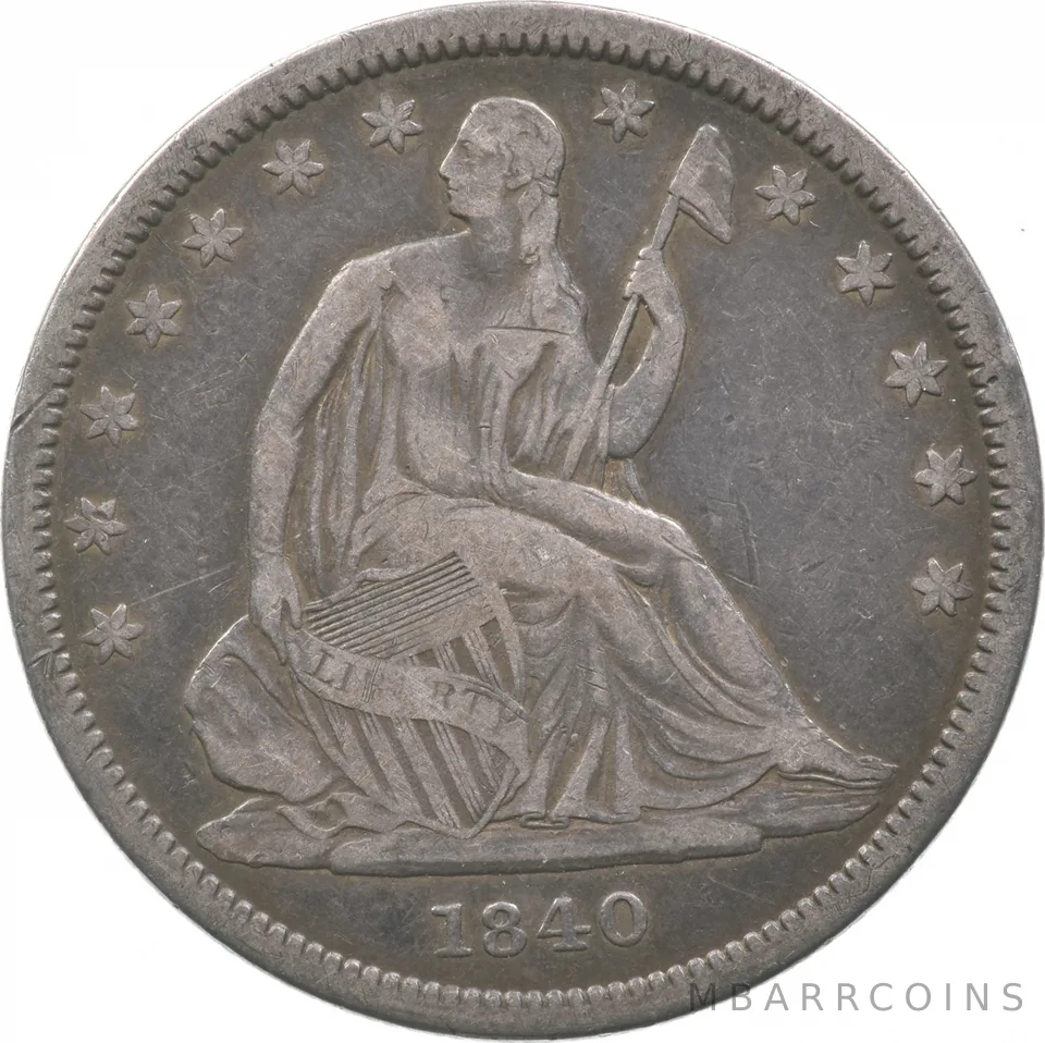 1840 Seated Liberty Half Dollar Small Letters *9475