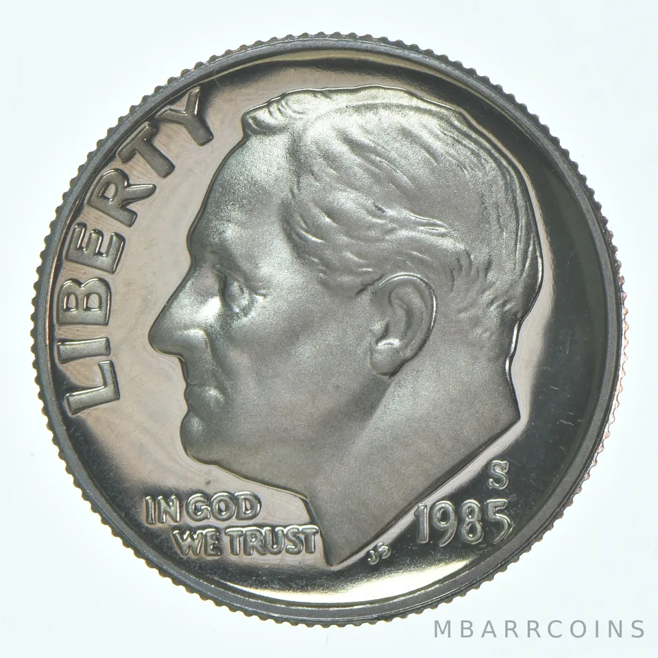 1985-S Roosevelt Dime CLAD Proof