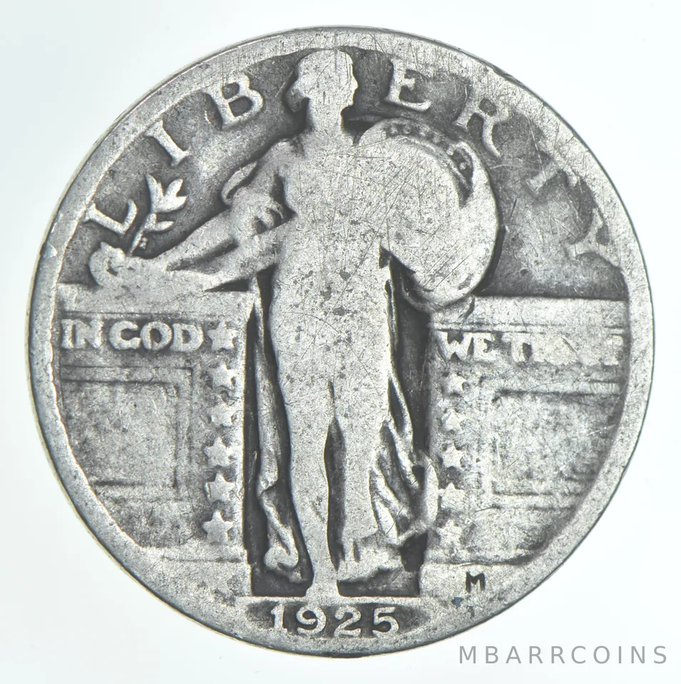 1925 (P) Standing Liberty Quarter AC Average Circ (1 coin)