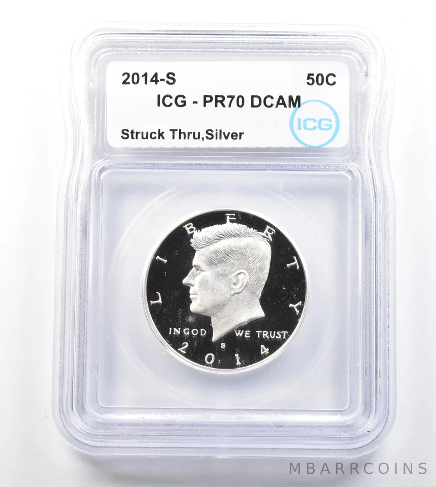 2014-S Kennedy Half Dollar Silver Struck Thru PR70 DCAM ICG *1868