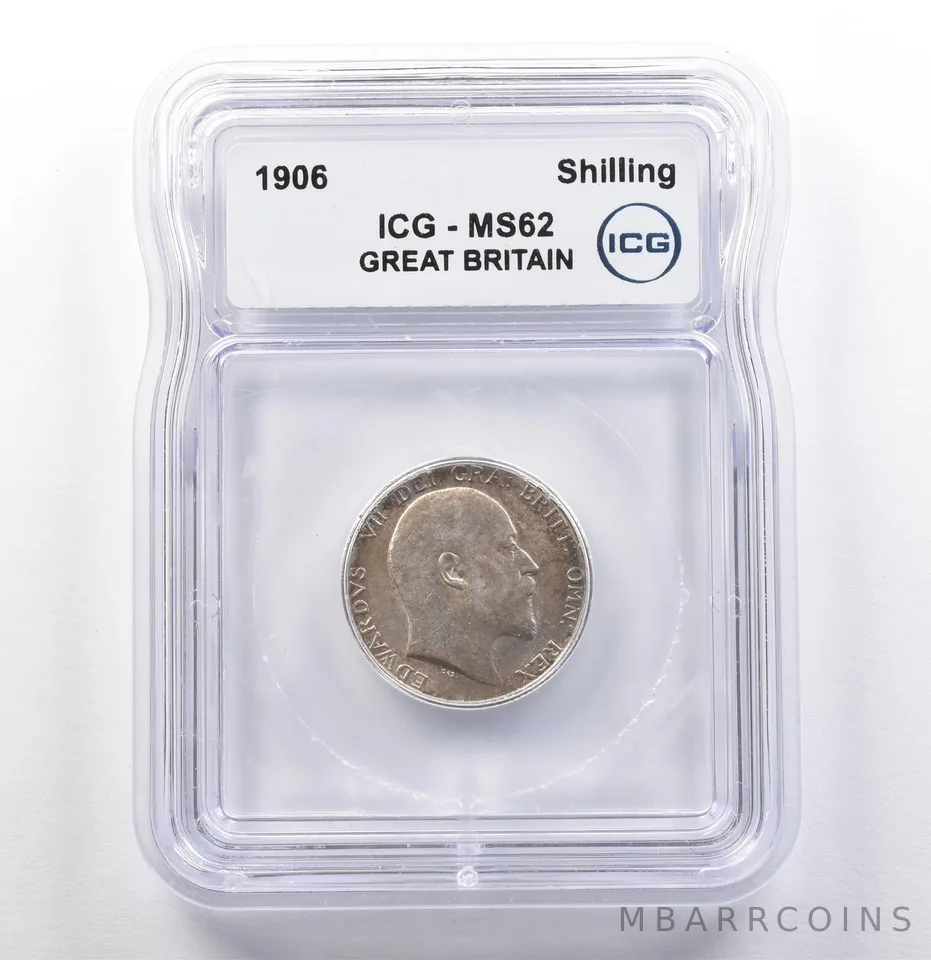 1906 Great Britain Shilling MS62 ICG *9893