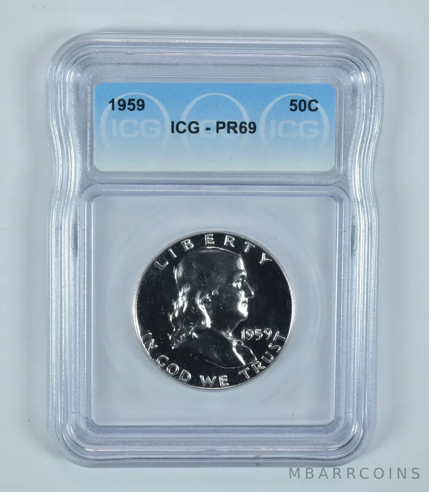 1959 Franklin Half Dollar PR69 ICG