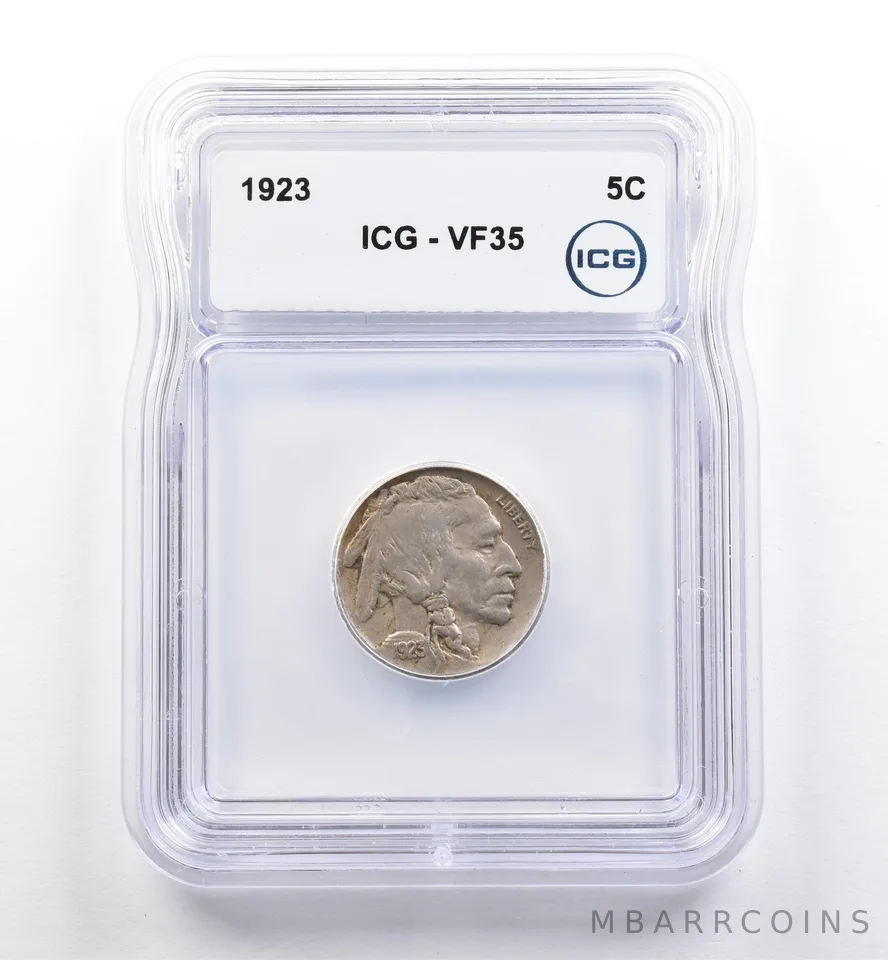 1923 Indian Head Buffalo Nickel VF35 ICG *9978