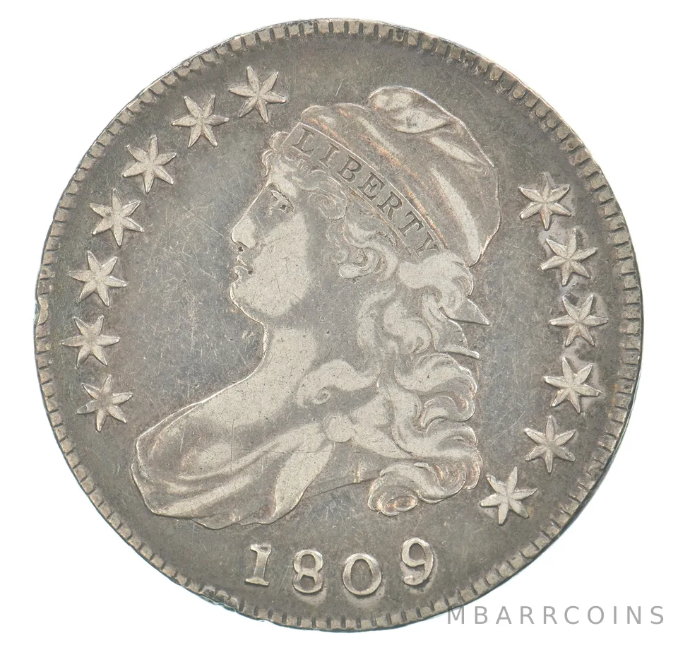1809 Capped Bust Half Dollar Beautiful Tone *5159