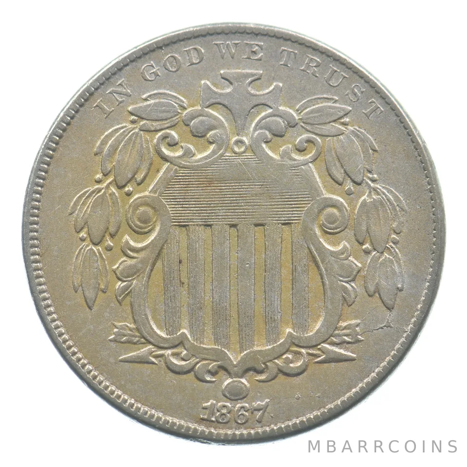 1867 Shield Nickel *9102