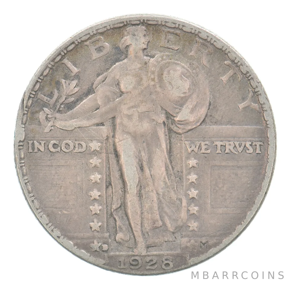 1928-D Standing Liberty Quarter Beautiful Tone *9741
