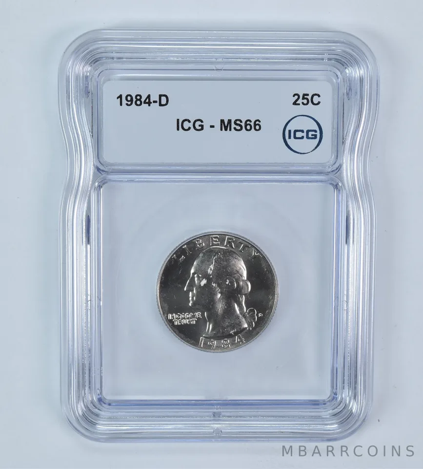 1984-D Washington Quarter MS66 ICG
