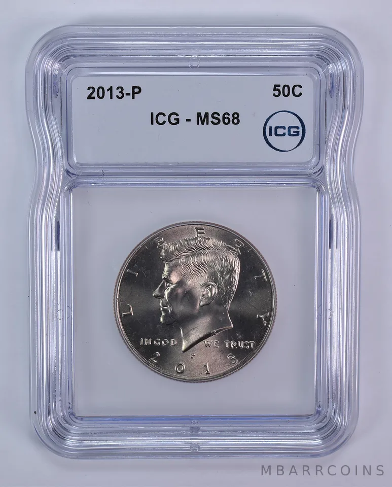 2013-P Kennedy Half Dollar MS68 ICG
