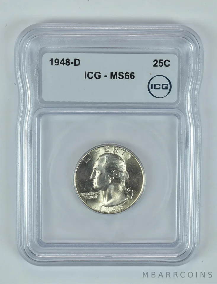 1948-D Washington Quarter MS66 ICG