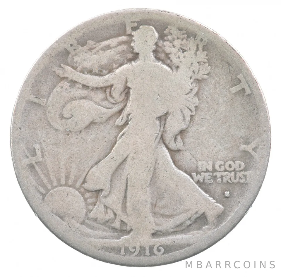 1916-S Walking Liberty Half Dollar *7085