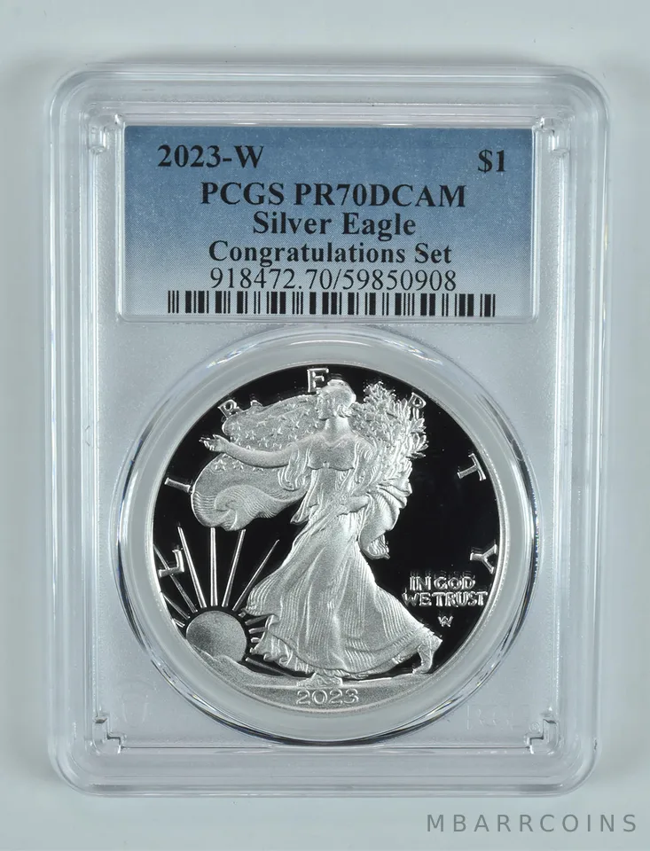 2023-W American Silver Eagle Congratulations Set PR70 DCAM PCGS