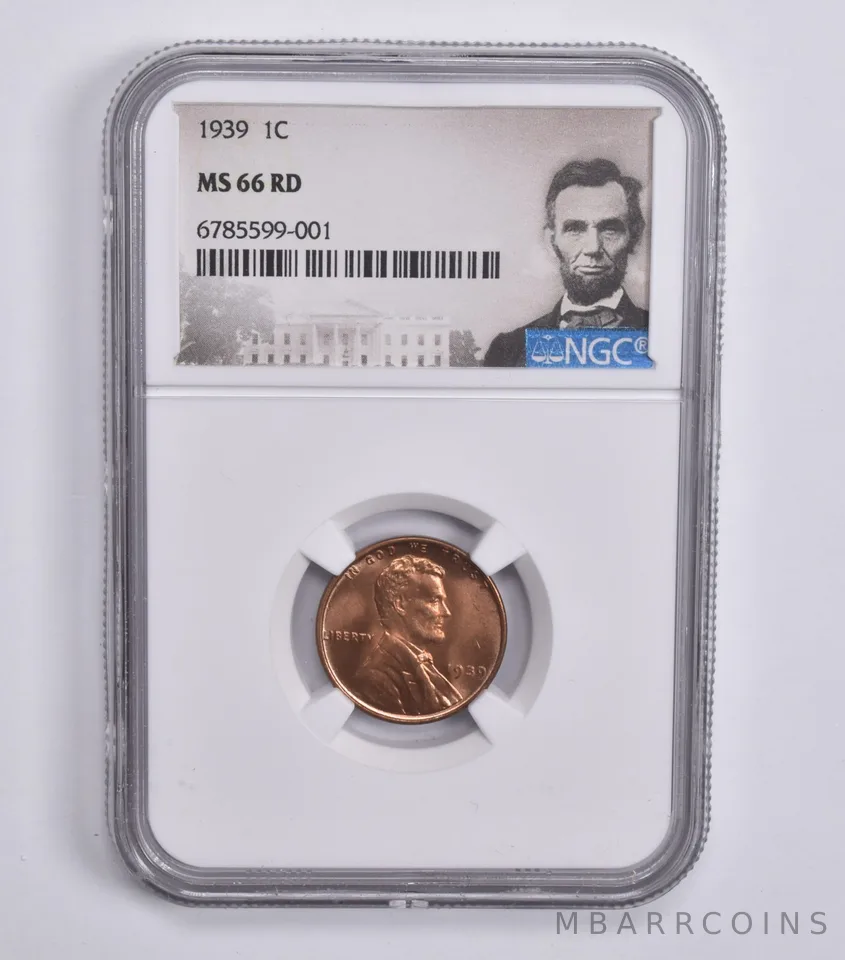 1939 Lincoln Wheat Cent MS66 RD NGC Special Lbl