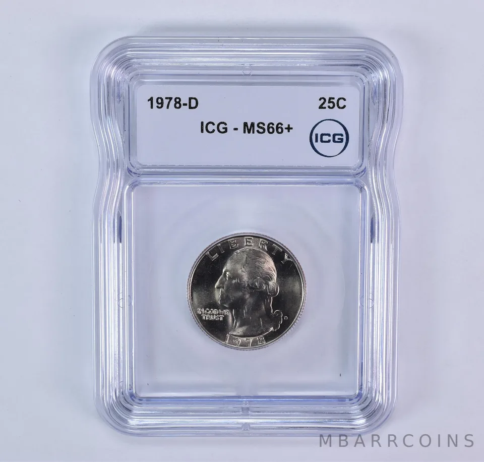 1978-D Washington Quarter MS66+ ICG