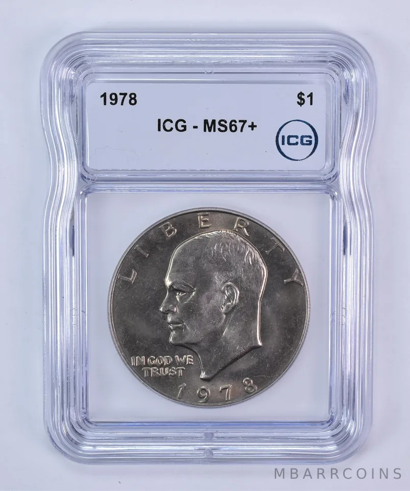 1978 Eisenhower $1 MS67+ ICG