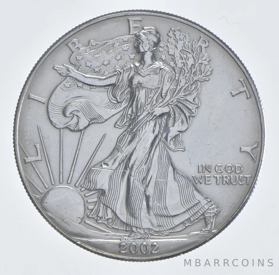 Better Date 2002 American Silver Eagle 1 Troy Oz .999 Fine Silver *553