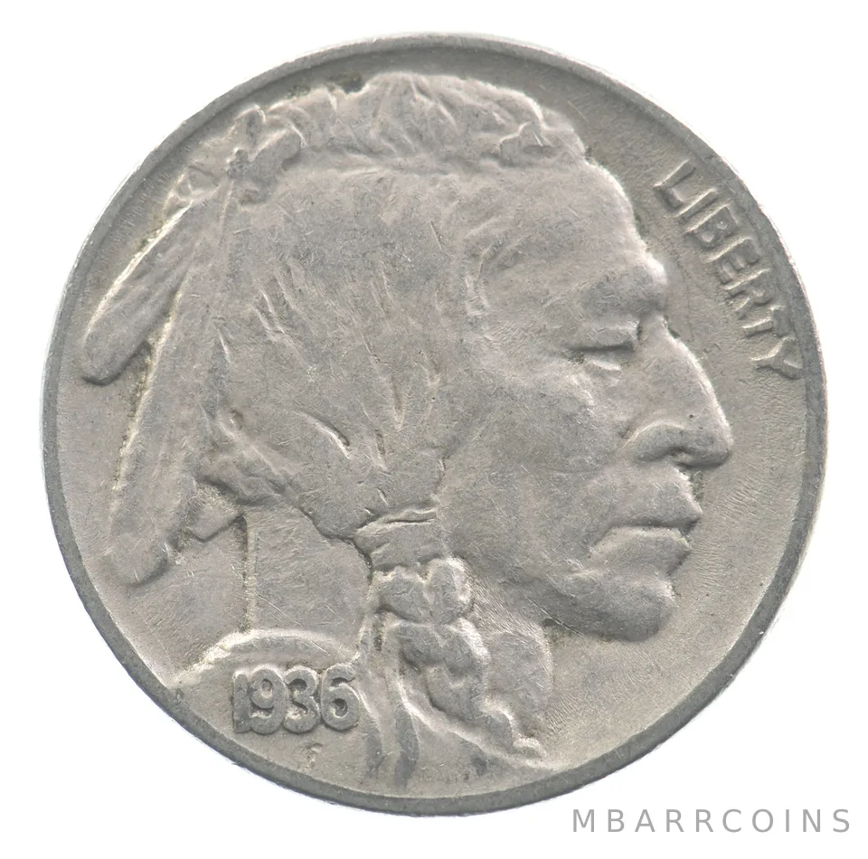 1936 Indian Head Buffalo Nickel DDO FS-101 *4046