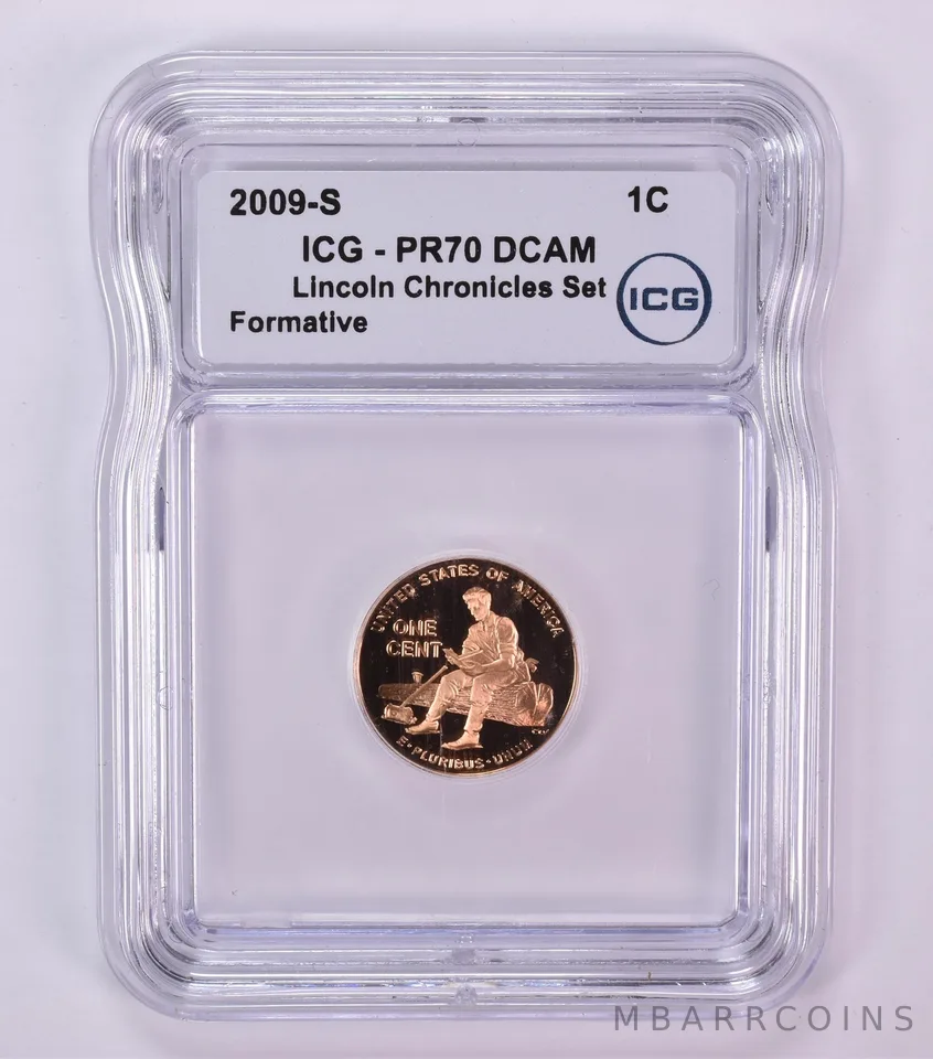 2009-S Lincoln Memorial Cent Formative Years Chronicles Set PR70 DCAM ICG