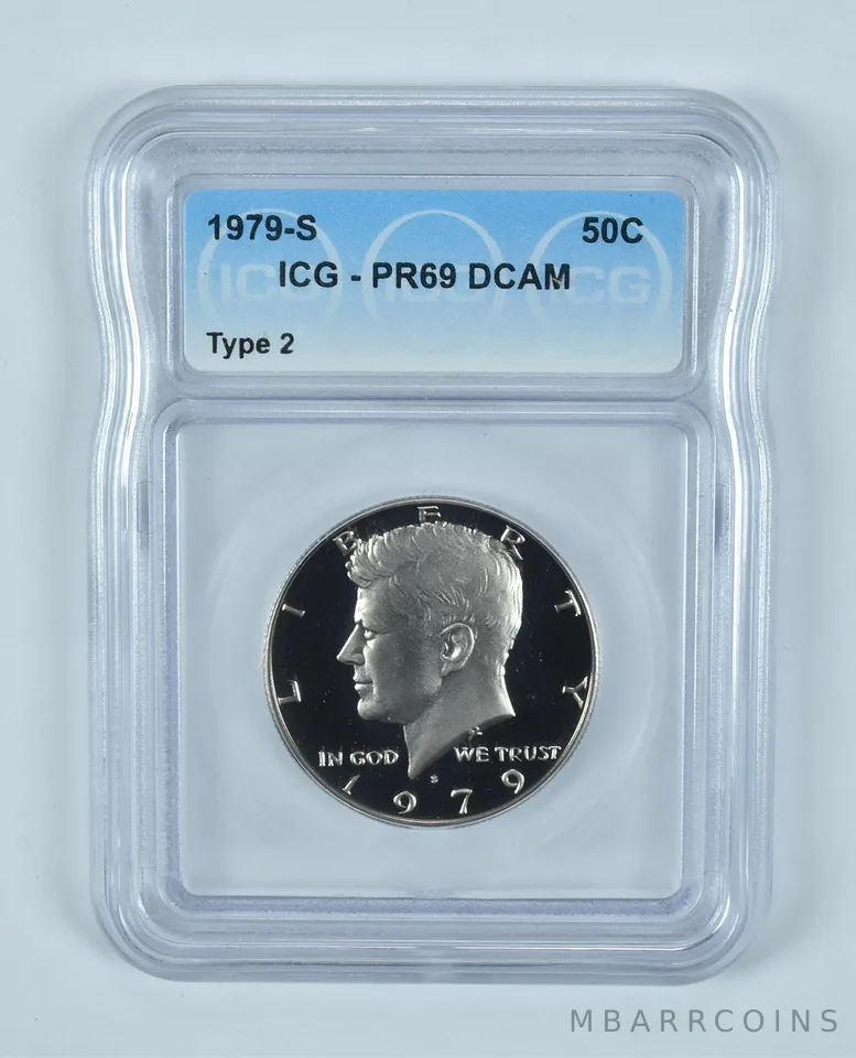 1979-S Kennedy Half Dollar Type 2 PR69 DCAM ICG