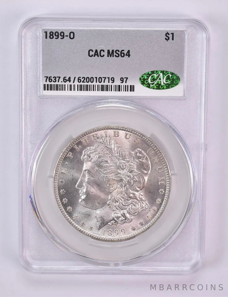 1899-O Morgan Silver Dollar MS64 CAC CACg